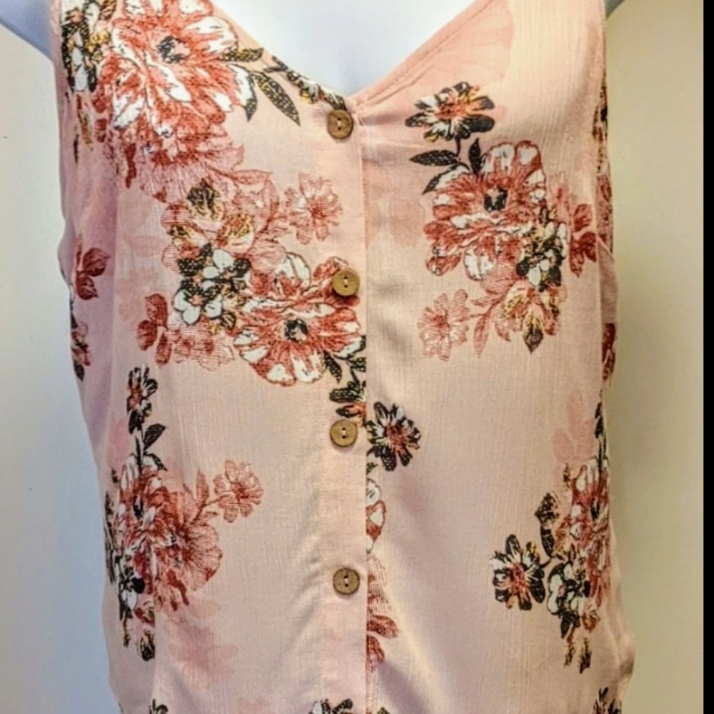 NWT Pink Floral Tank Top